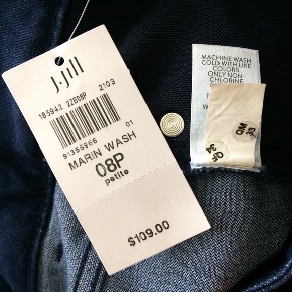 J. Jill High Rise Denim Leggings - Picture 7 of 9